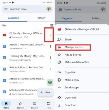 open video link on google drive