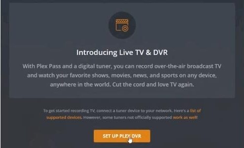 setup plex dvr