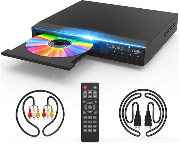  Arafuna Mini DVD Players for TV, DVD Player HDMI with Remote  Control and RCA Cord, 1080P HD Region Free DVD Players Compatible with  USB/TF Card, Small Compact CD/DVD Player for Home