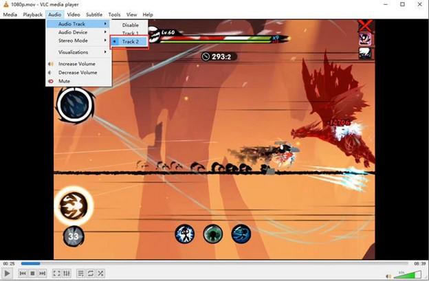 overlay audio to video in vlc