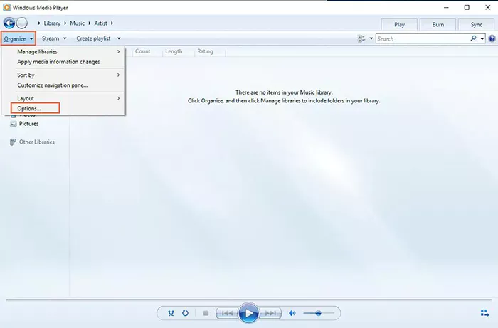 convert mp4 windows media player - organize