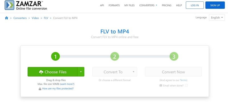 zamzar flv to mp4
