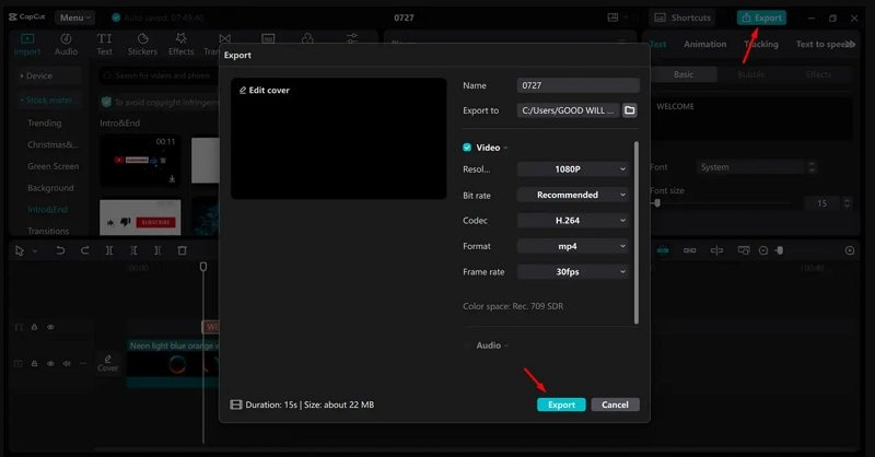 how to use capcut auto reframe