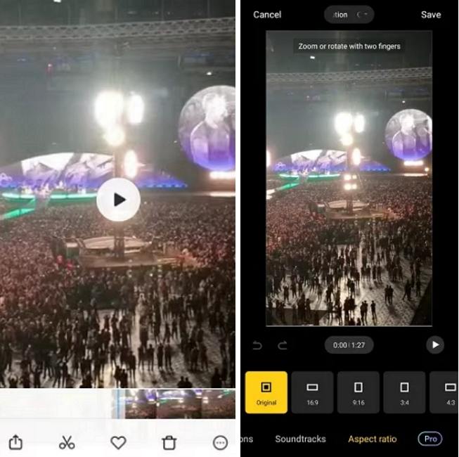 resize youtube video android