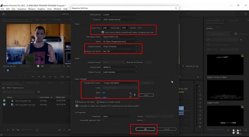 change tiktok aspect ratio premiere pro