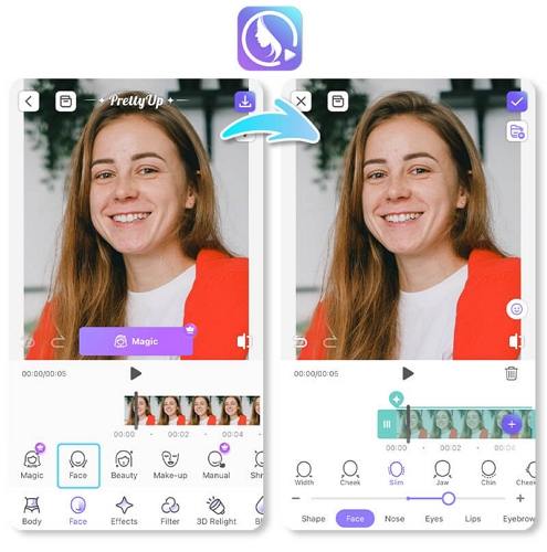 make your face slimmer in video free