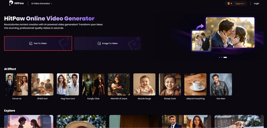 launch hitpaw online video generator