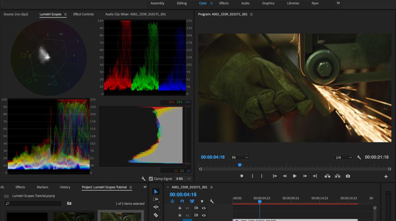 advanced color grading with lumetri color in premiere pro