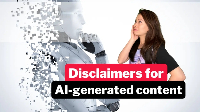 ai content disclaimers