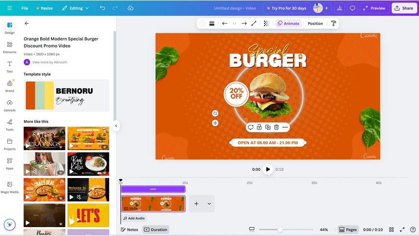 online advertising video