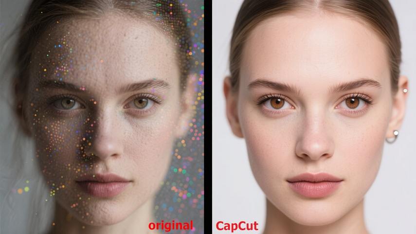 capcut denoise video effect