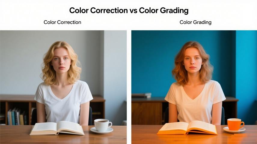 color grading vs color correction