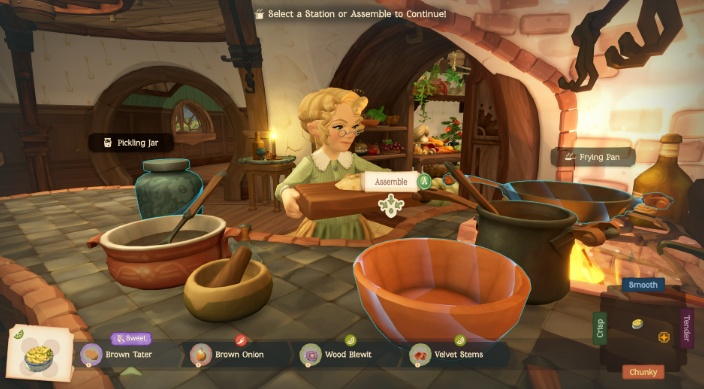cooking and meals in game