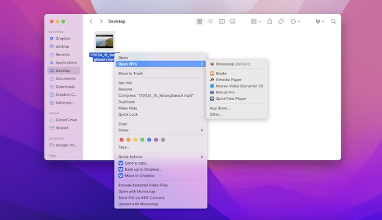 click-open-with-&-select-quick-time-player