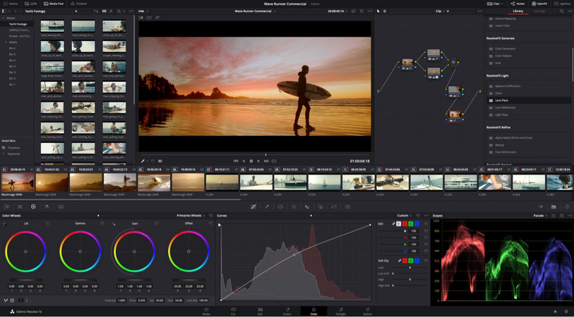 professional video editor for advanced color grading