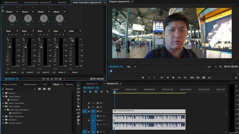 denoise video with adobe premiere Pro