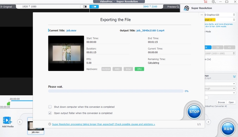 preview enhanced video videoproc
