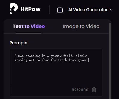 import text prompt or images