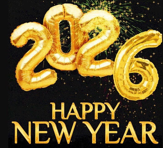 우아한 블랙-골드 새해 복 많이 받으세요 카드