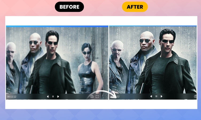 enhance matrix quality to 4K