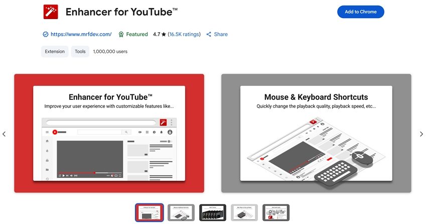 enhancer for youtube