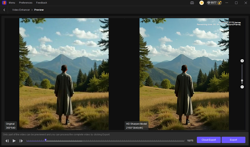 enhance generated ai video quality