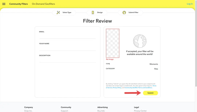clicar no botão submit