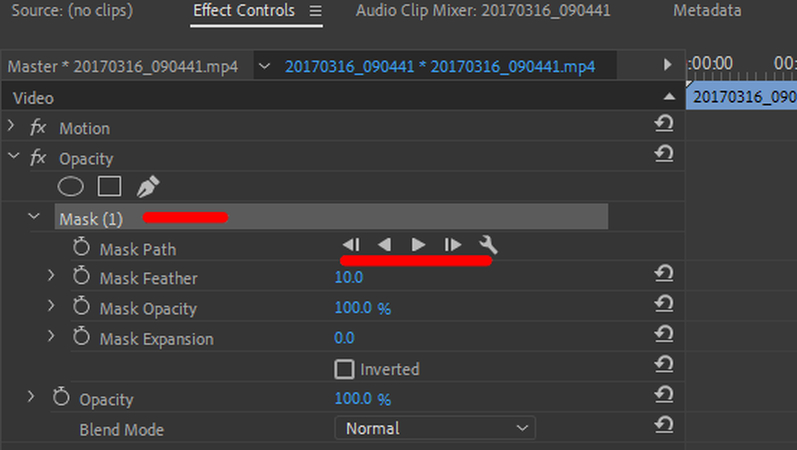 advanced masking for the layered clips premiere pro