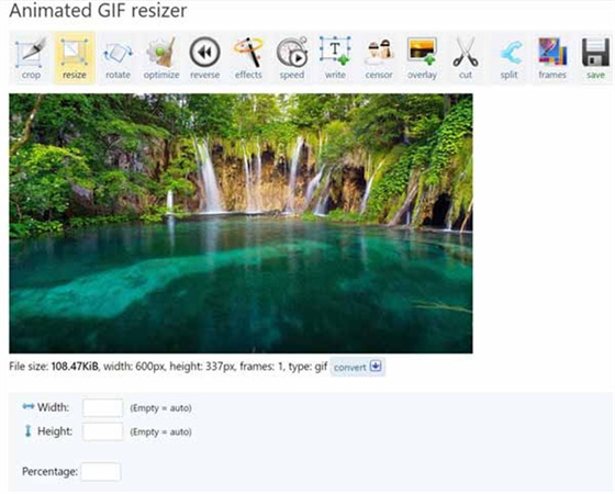 Resize GIF online, Fast and easy