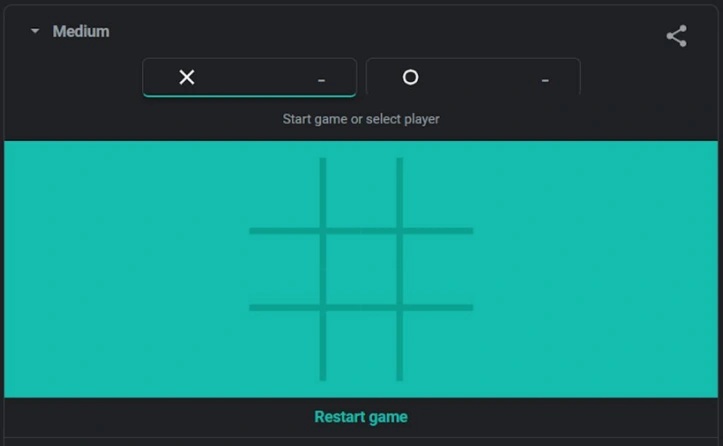 juego de google tic tac toe
