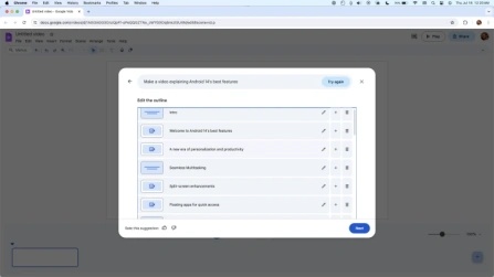 google vids ui