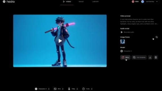 hedra ai anime video