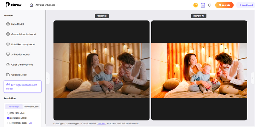 brighten dark scenes with HitPaw