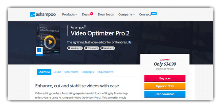 mejorar la calidad de los videos con ashampoo video optimizer  