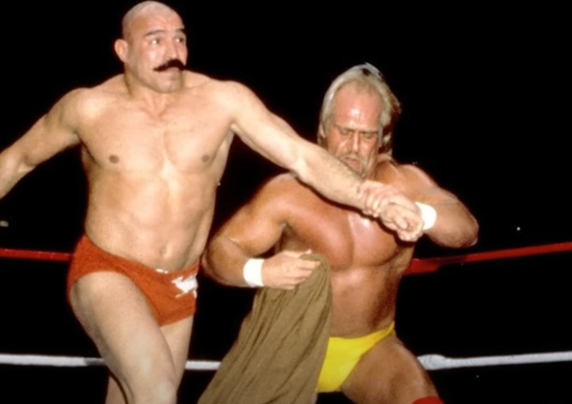 Hulk Hogan's match with the Iron Sheikh