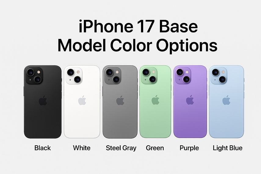 iPhone 17 기본 모델 색상