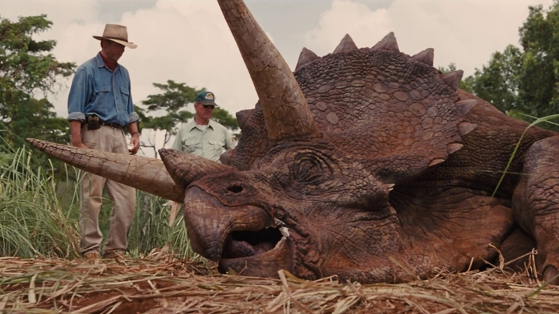 jurassic world rebirth triceratops