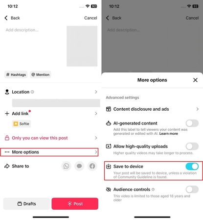 salvar vídeo excluído do TikTok no dispositivo