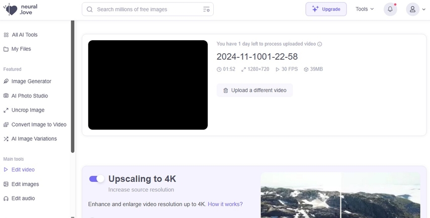 increase video quality with neural love