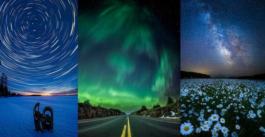 camera settings for long exposure stars