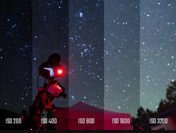 iso night sky settings