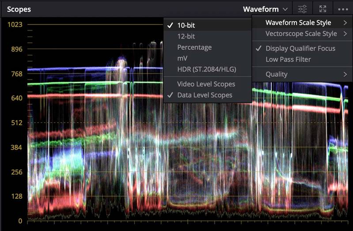 HDR 변환을 위한 설정 조정