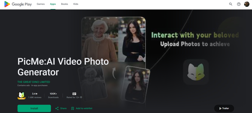 picme-app-for-ai-hug-and-kiss-video-generator