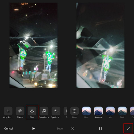enregistrer la vidéo modifiée