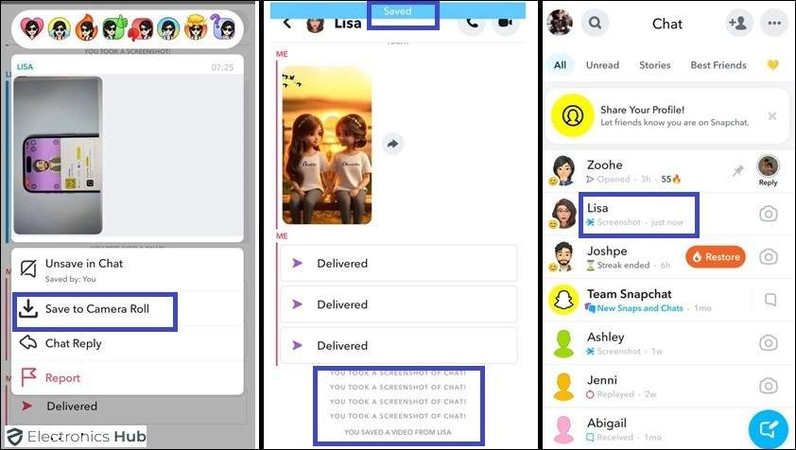 Guardar video de Snapchat
