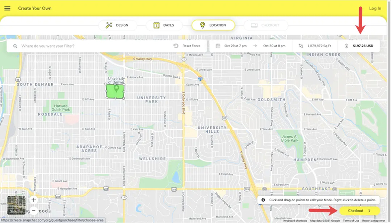 clicar em checkout para pagar