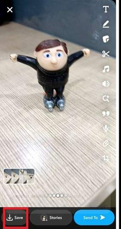 Guardar video de Snapchat