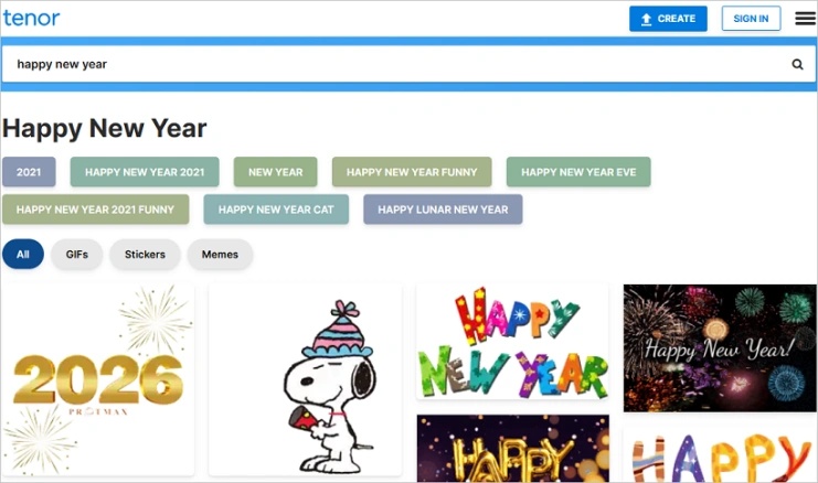 tenor happy new year gifs