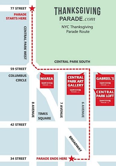 thanksgiving parade 2025 route