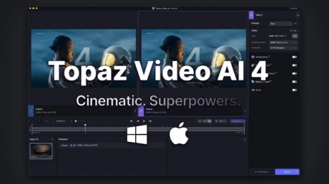 topaz video ai vhs restoration software